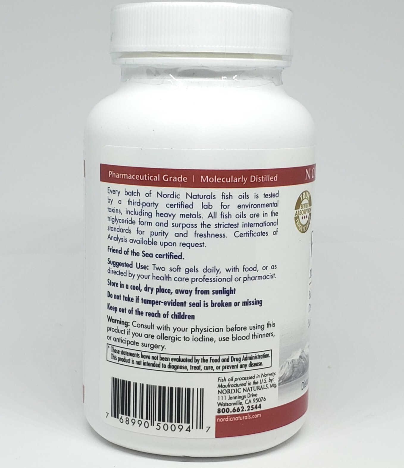 Nordic Naturals PRENATAL DHA – 90 Ct 500mg Supports Brain Development *SEALED *