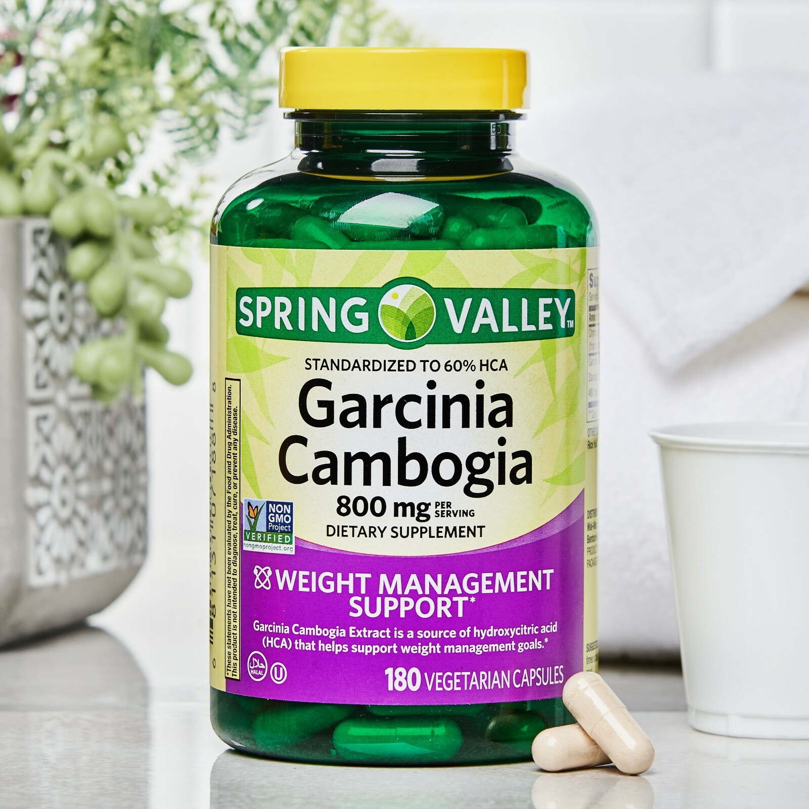 Spring Valley Garcinia Cambogia Dietary Supplement, 180 Capsules..+