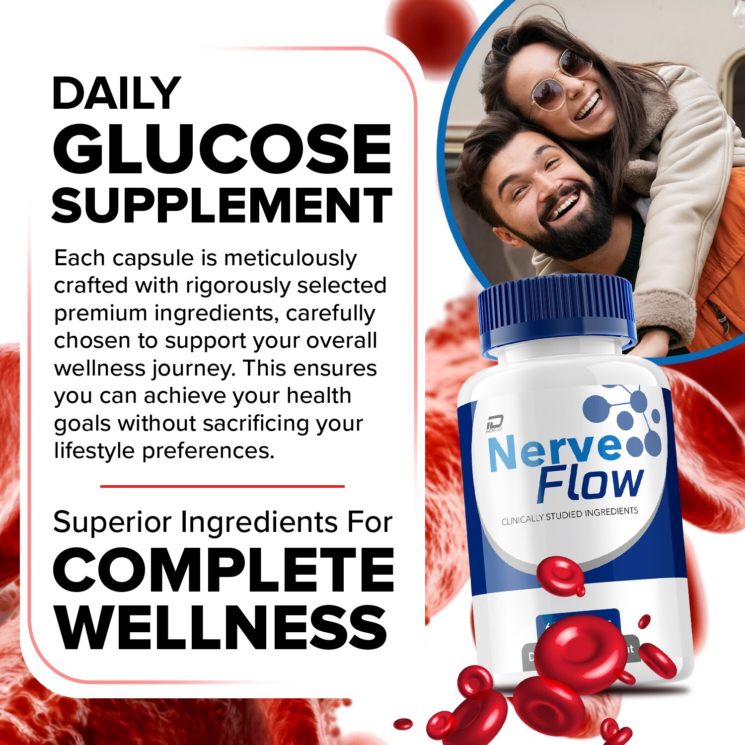 (3 Pack) Nerve Flow Capsules – NerveFlow All Natural Glycogen Support
