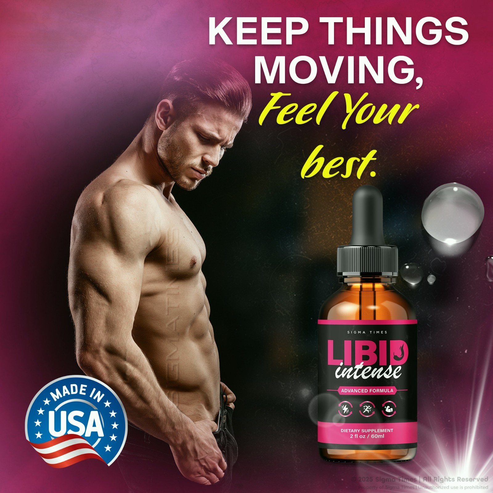 Libid Intense Drops for Men – Liquid Support for Male Health – 2 Pack