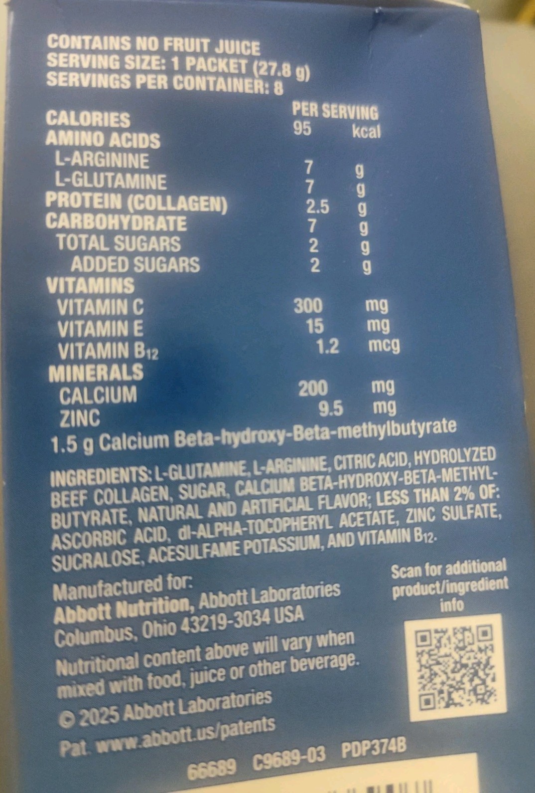 8 Pack Juven Therapeutic Nutrition Powder For Wound Healing ORANGE Exp 10/2027