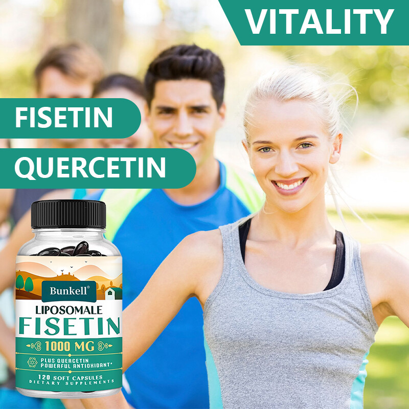 Liposomal Fisetin with Quercetin High Potency 1000mg Serving Antioxidant Energy