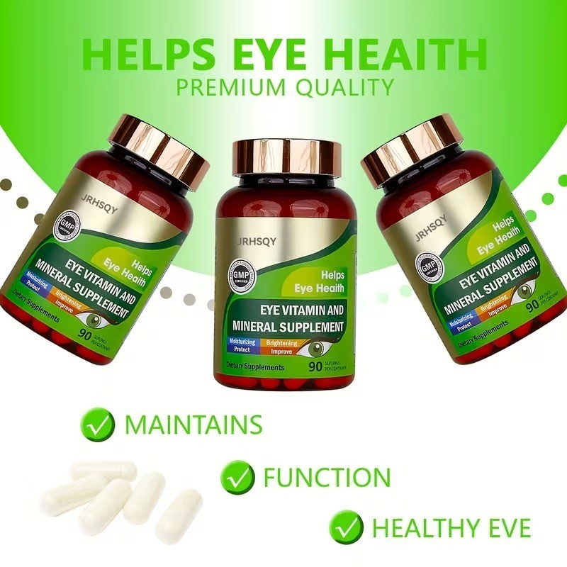 3 bottles Advanced Eye Vitamins and Mineral Supplement with Lutein& Zeaxanthin+
