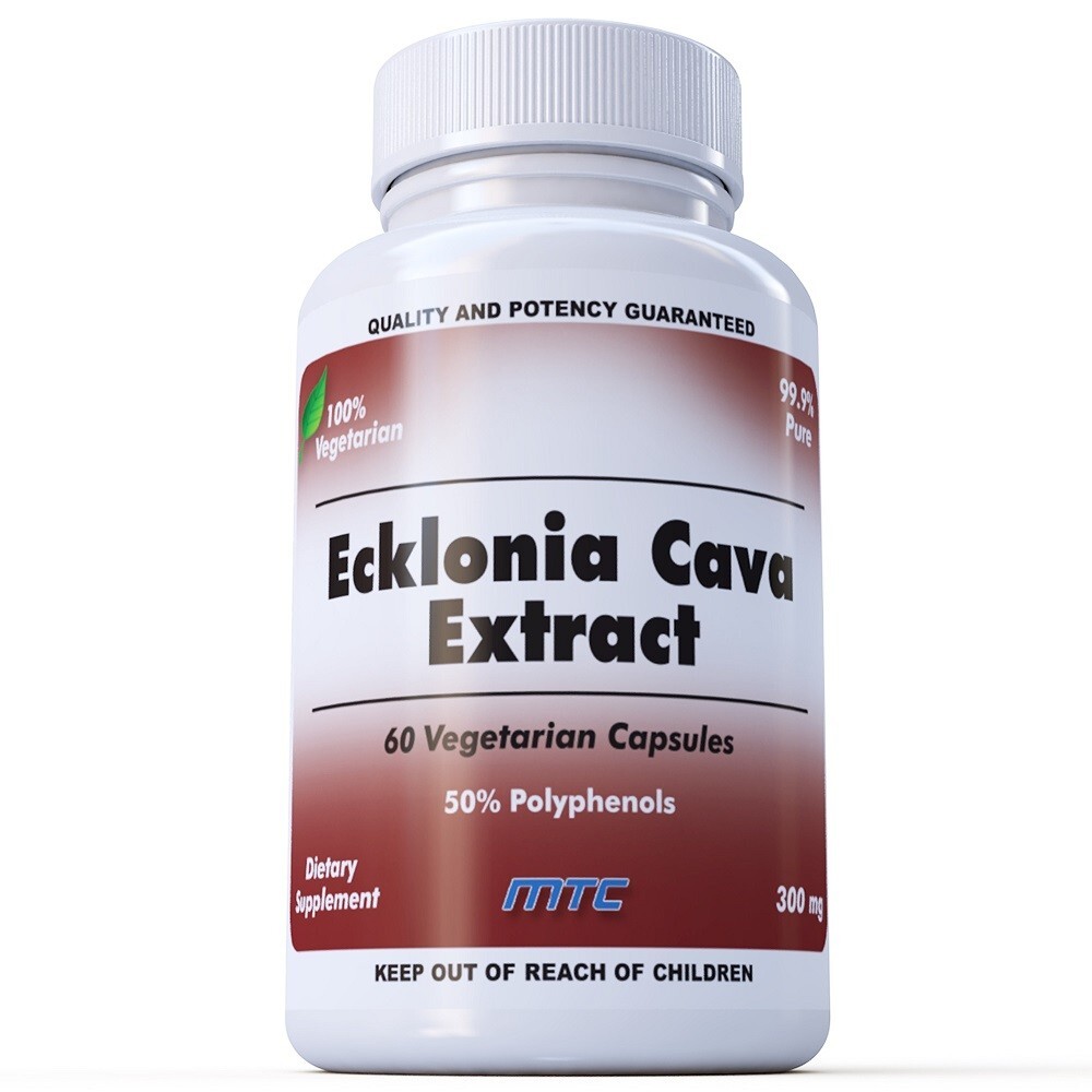 Ecklonia Cava Extract 300 mg, 50% Polyphenols, 60 Vegan Caps