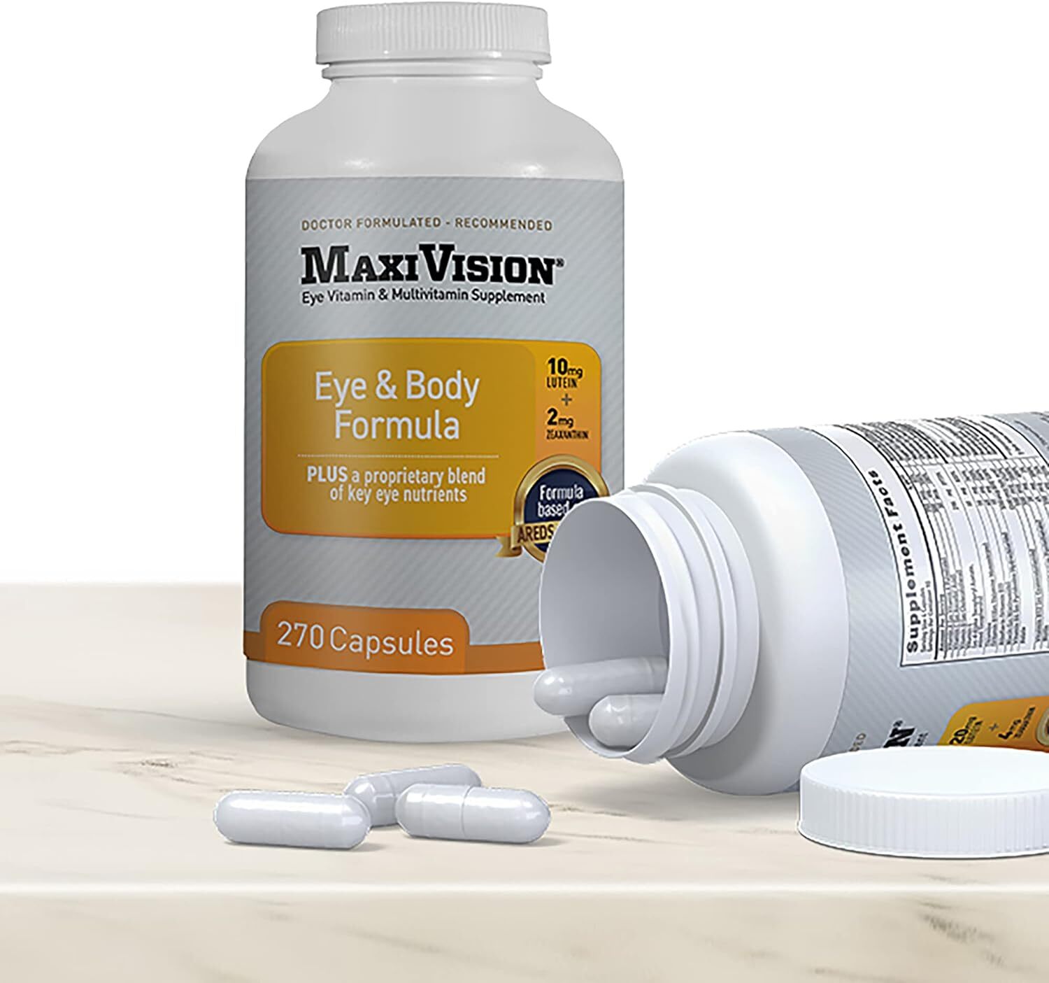 MaxiVision® Eye & Body Formula AREDS 2 Study – 270 Capsules – 1 Bottle