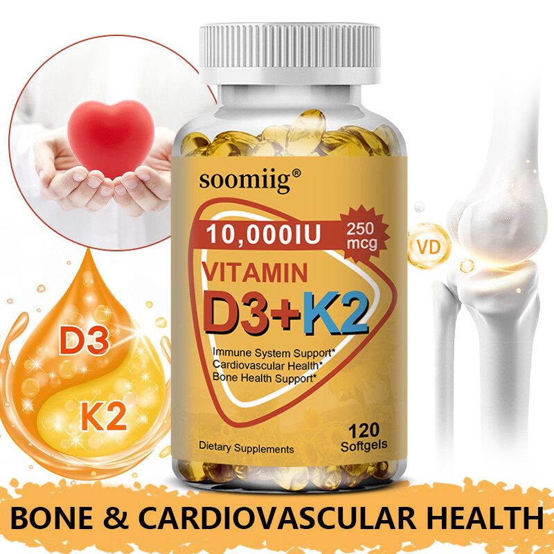 Vitamin K2 D3 Vitamin Supplement 10000IU, Boost Immunity & Heart Health
