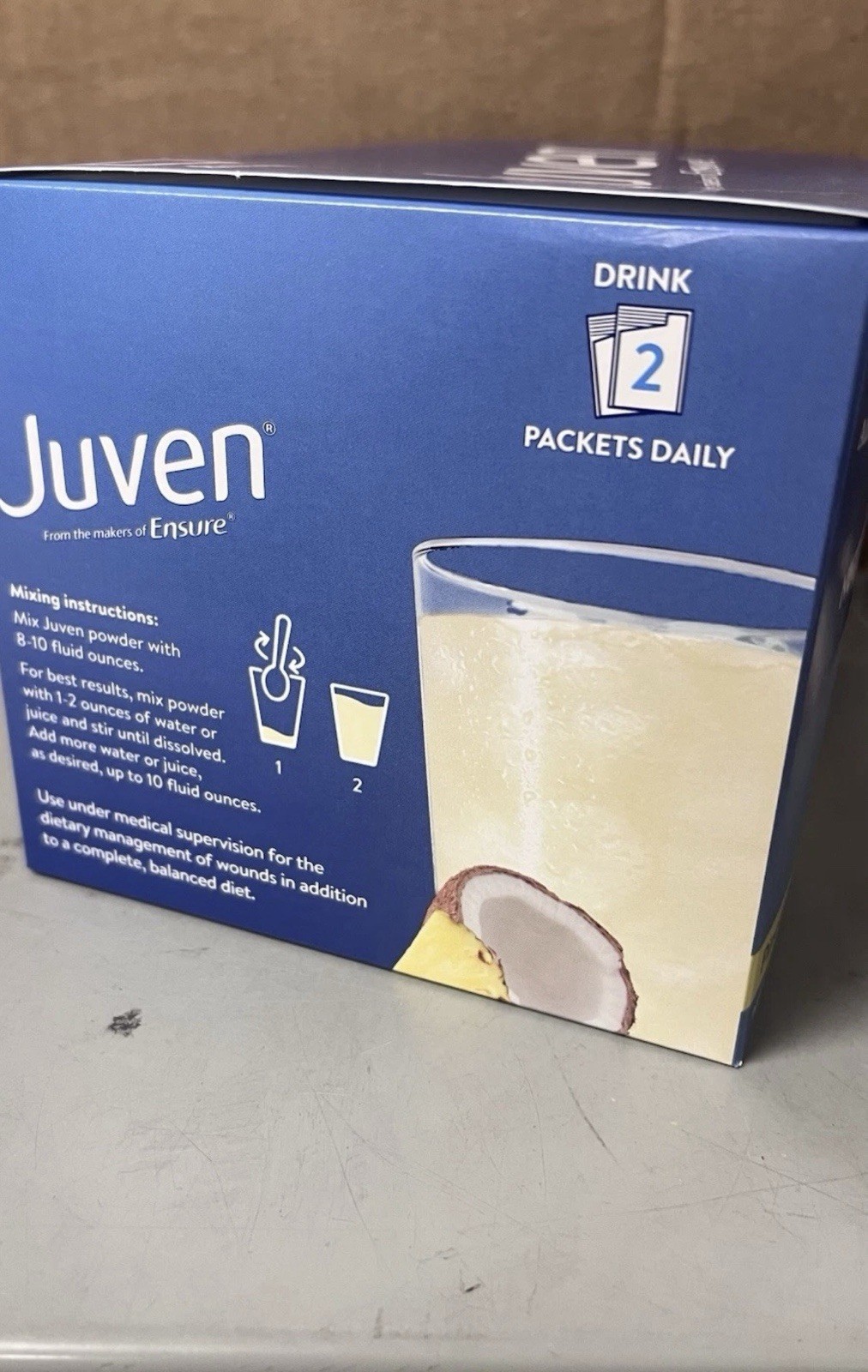 Abbott Juven Nutrition Powder Pineapple Coconut HMB Wound Healing 30 Packets