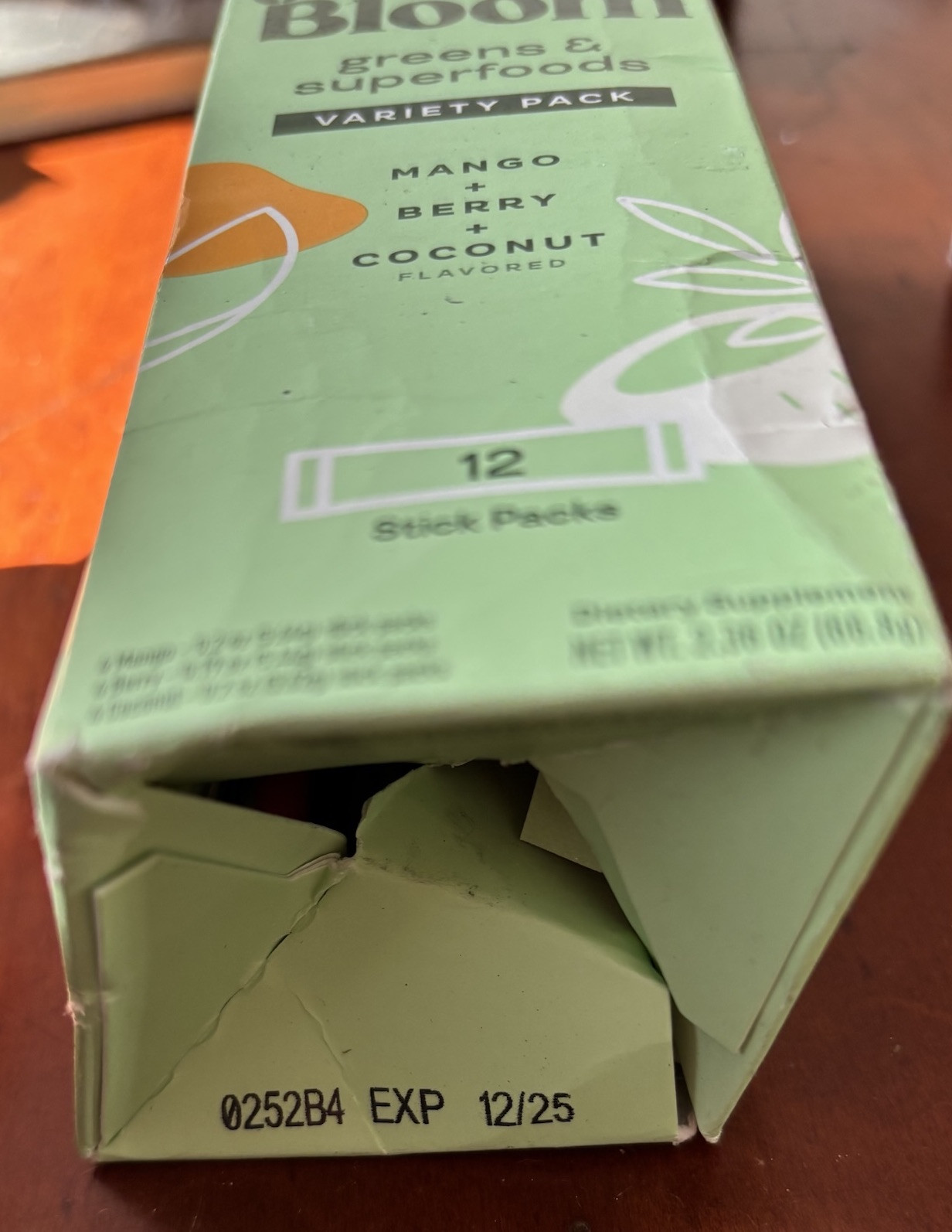 Bloom Greens & Superfoods Variety Pack 12 Stick Pack