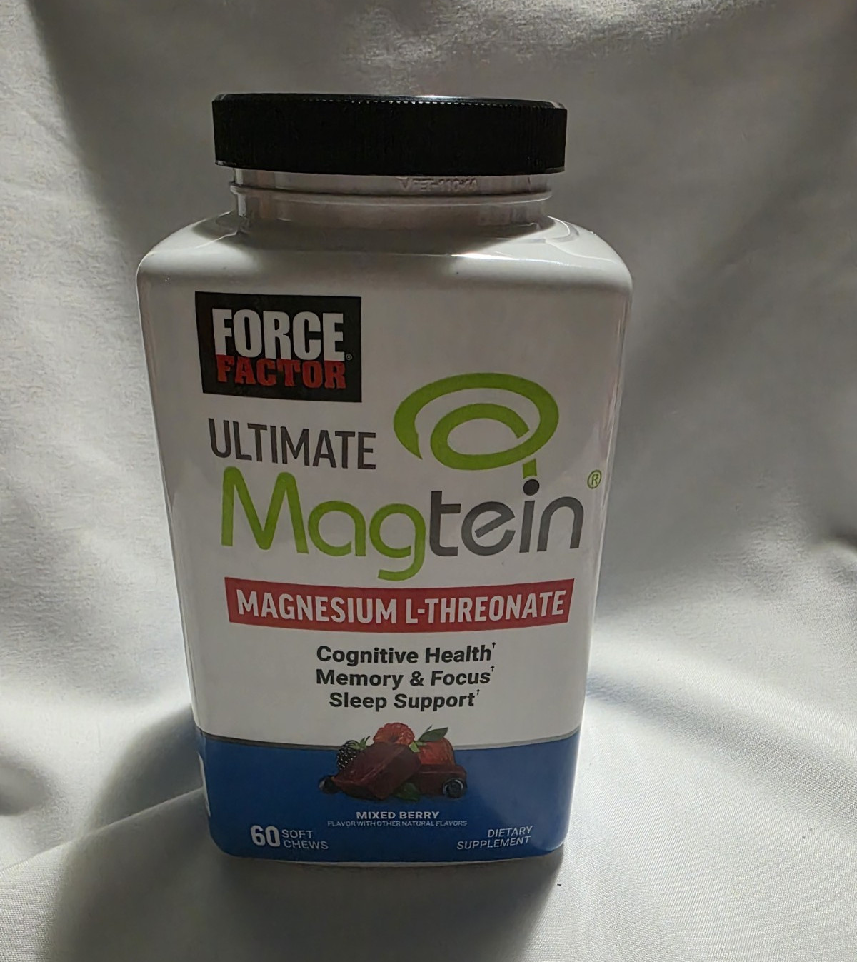 Force Factor Ultimate Magtein Magnesium L-Threonate Mixed Berry 60 Chews