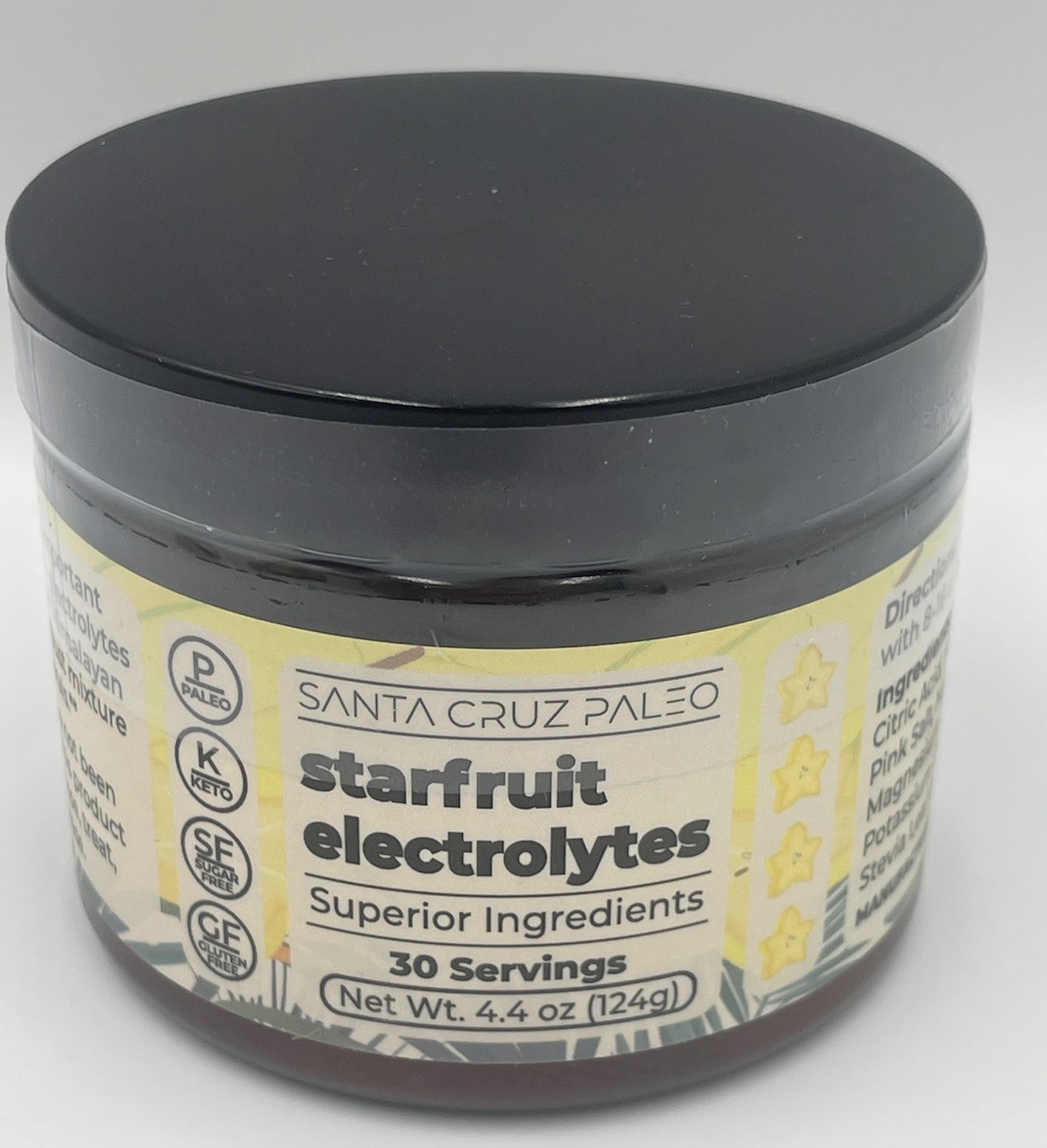 Santa Cruz Paleo Starfruit Electrolytes 4.4 oz Powder **NEW SEALED**