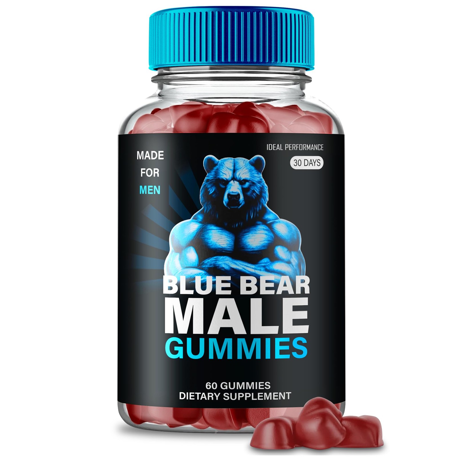 Blue Bear General Wellness Supplement – 60 Gummies