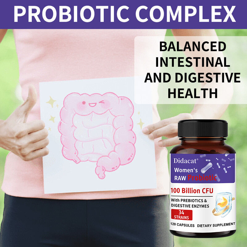 Women’S Raw Probiotics 100 Billion Cfu Potency Immune System Digestive Health