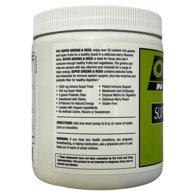 SUPER GREENS & REDS – MIXED BERRY FLAVOR – 270 GRAMS