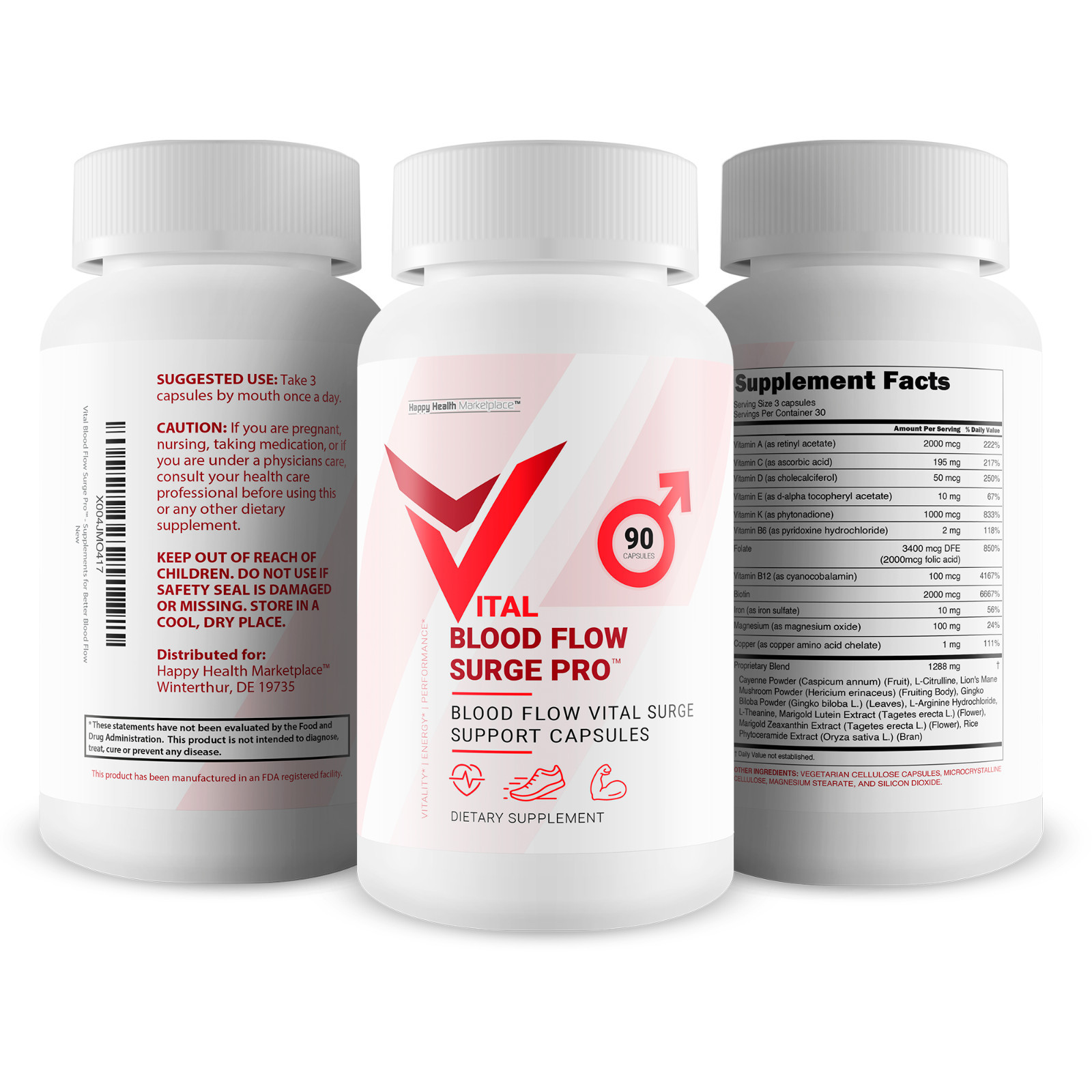 Vital Blood Flow Surge Pro – Our Best Advanced Blood Flow Capsules
