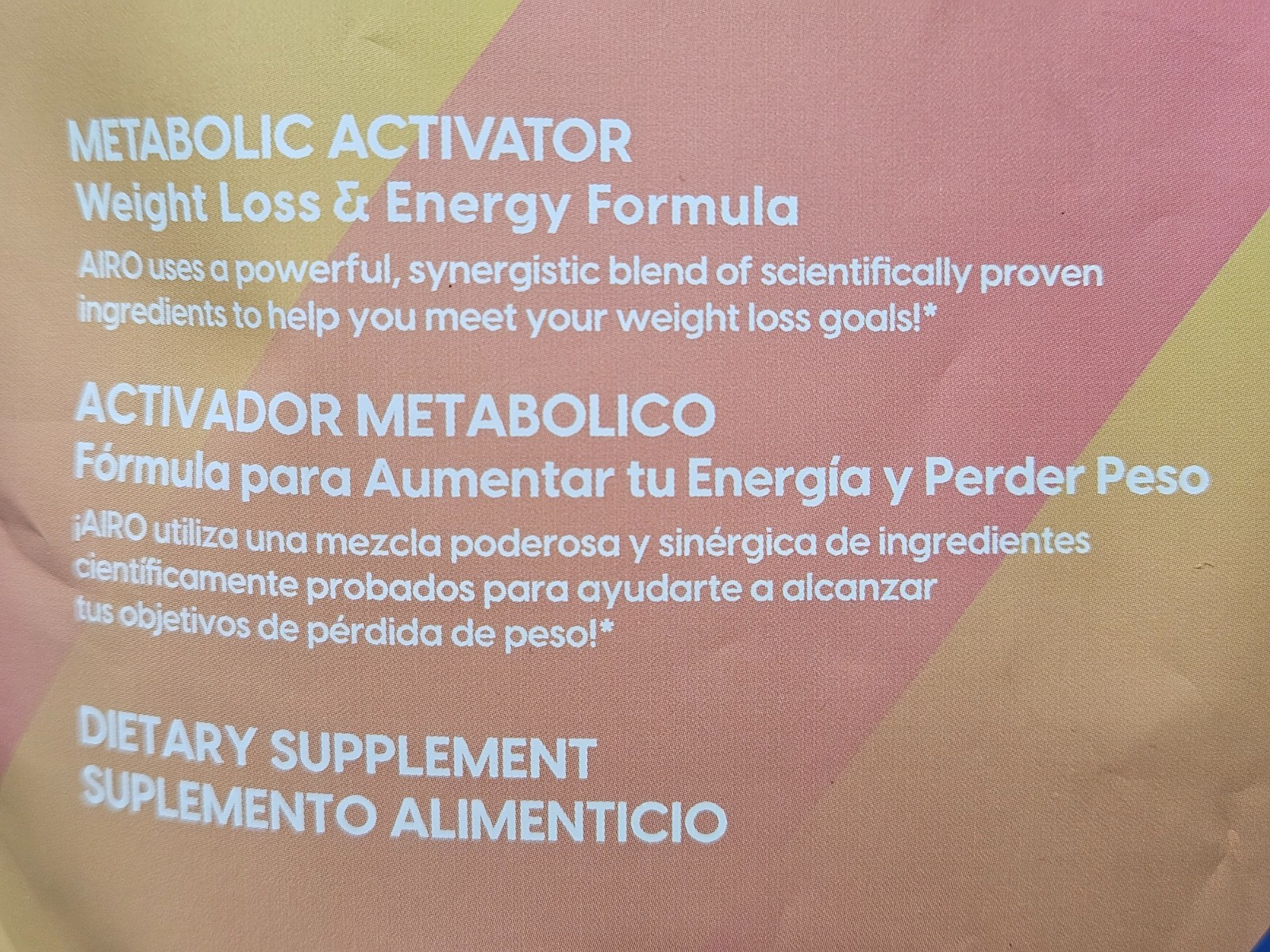 READ AD Activz AIRO Metabolic Activator Weight Loss & Energy Camu Camu! Exp 8/28