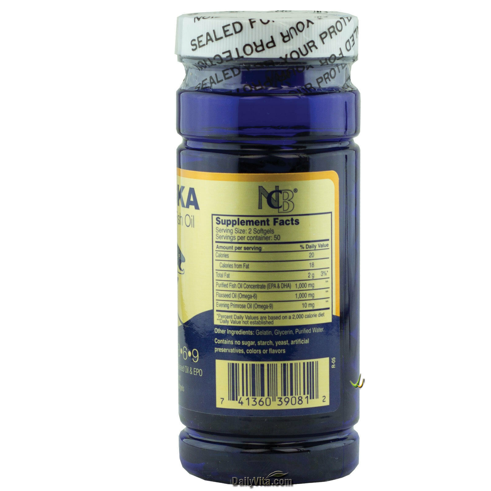 20 x Alaska Deep Sea Omega 3-6-9 Fish Oil EPA DHA 100SG