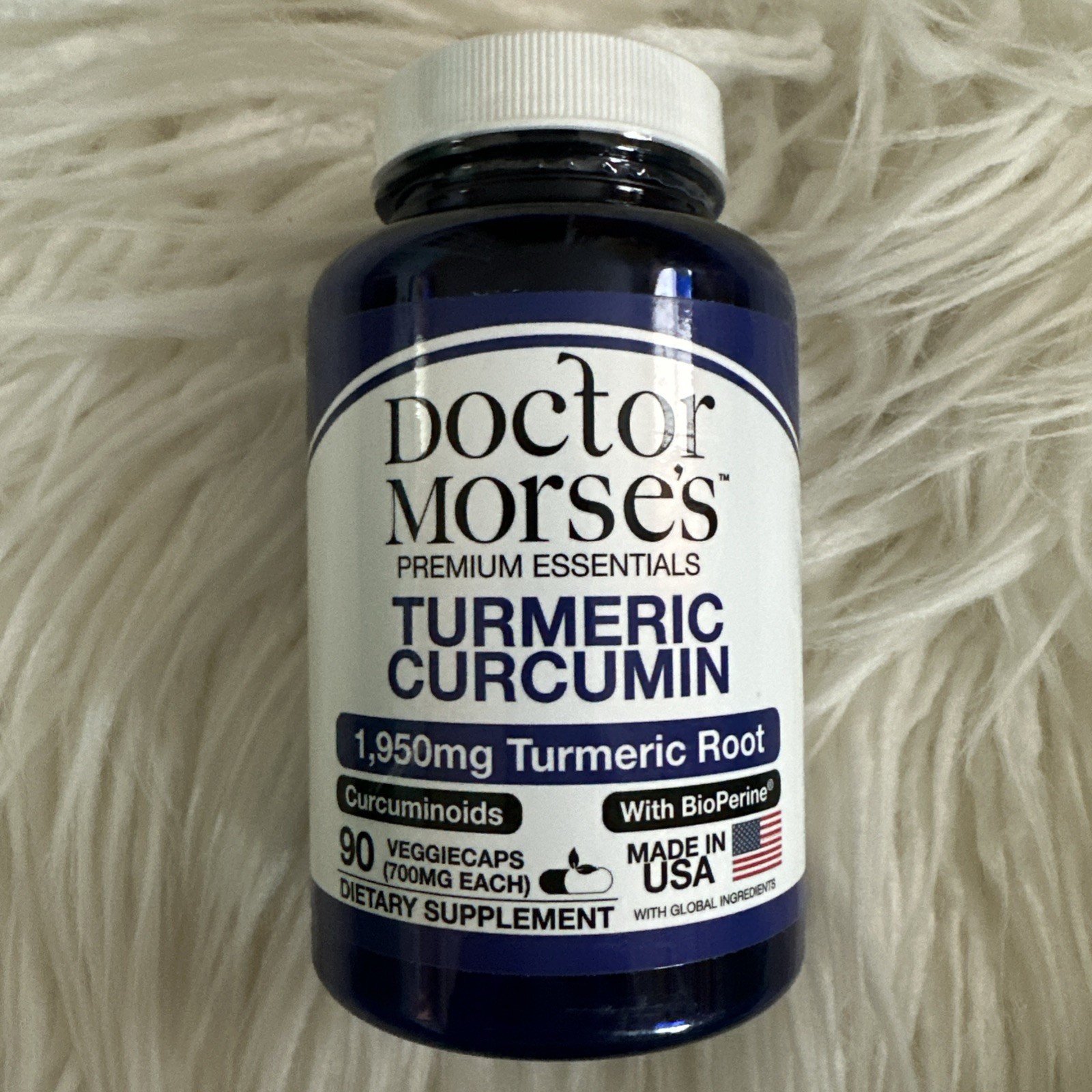 Turmeric Curcumin – 1950mg Turmeric Root, BioPerine, 90 capsules, Exp. 09/27