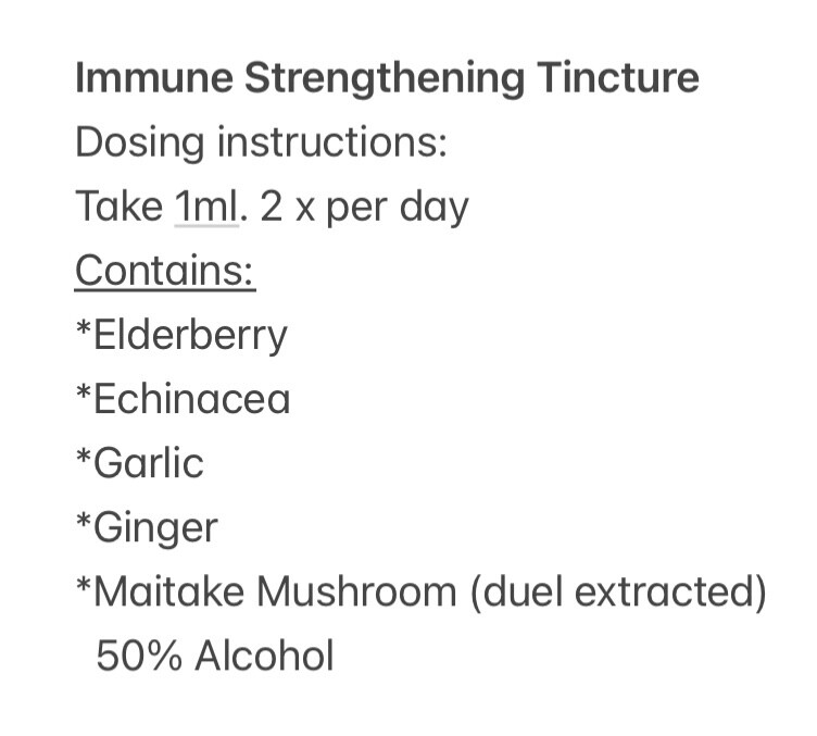 Immune Strengthing Tincture
