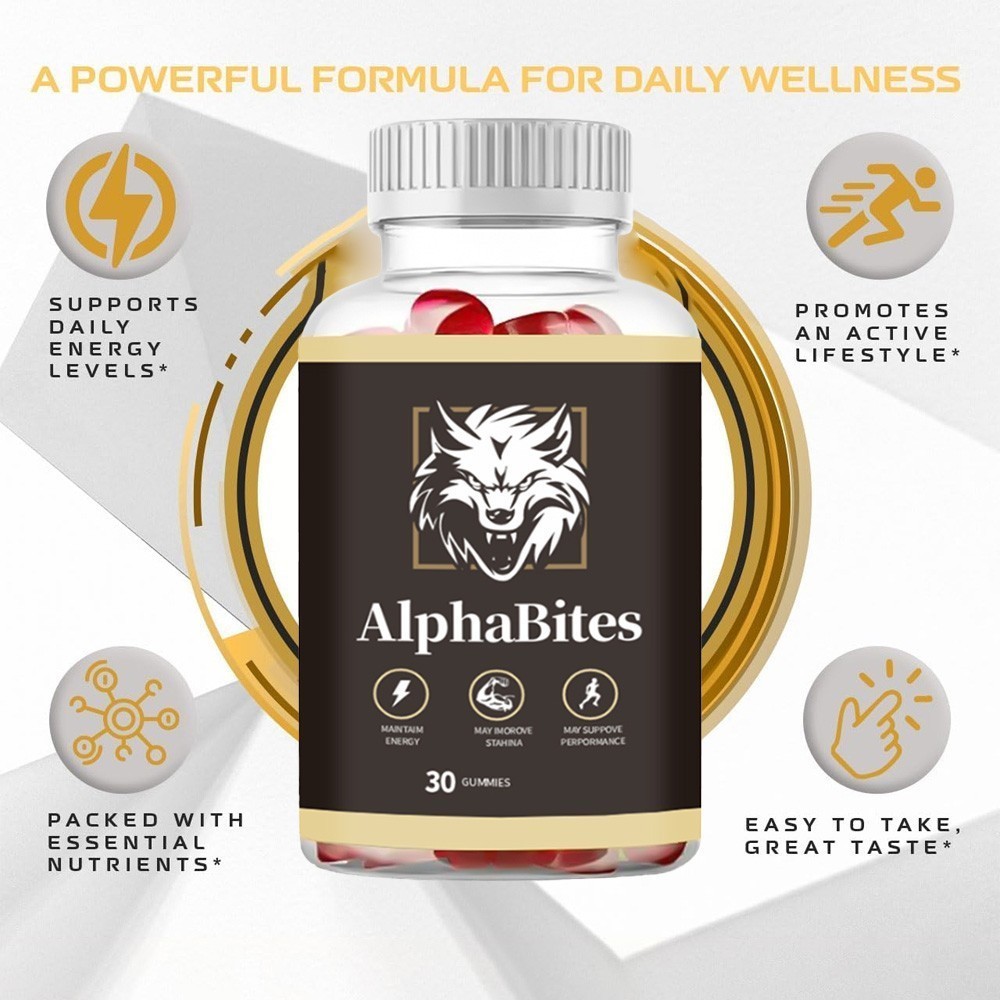 NEW Alpha Bites Gummies AlphaBites Max Performance Gummy (1 Month Supply)1-3PCS