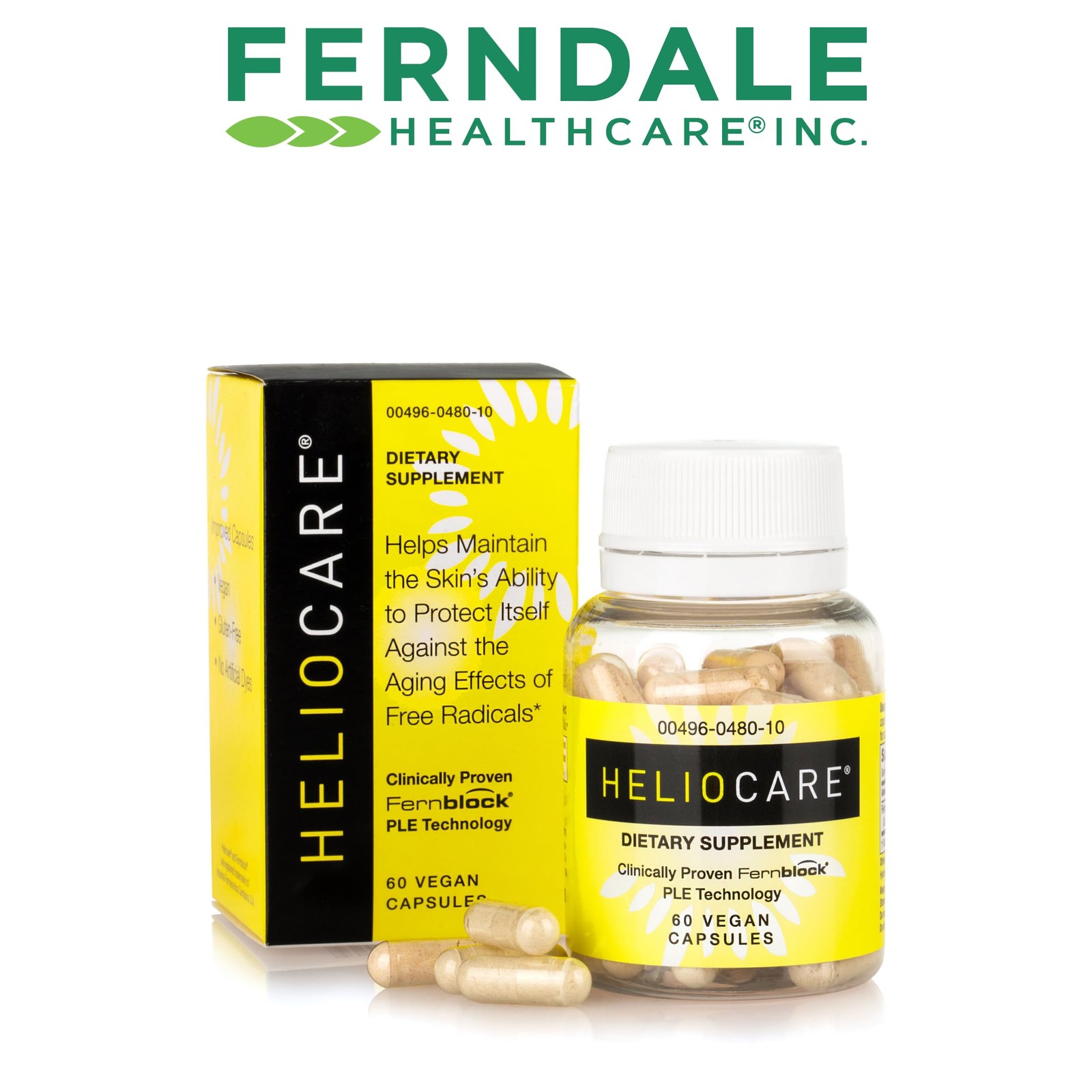 Heliocare Skin Care Dietary Supplement: 240mg 60 Count (Pack of 1), Yellow