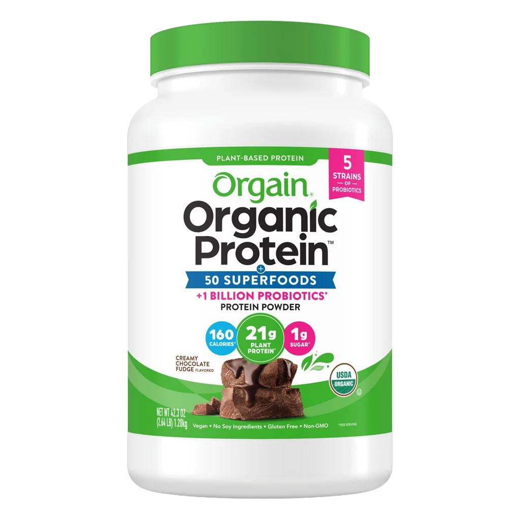 Orgain Organic Plant Based Protein Powder Chocolate Fudge 2.64 Lb EXP:08/2027