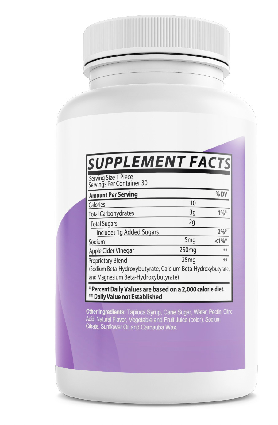 Trim Labs Dietary Apple Cider Vinegar Dietary Supplement 30 Gummies