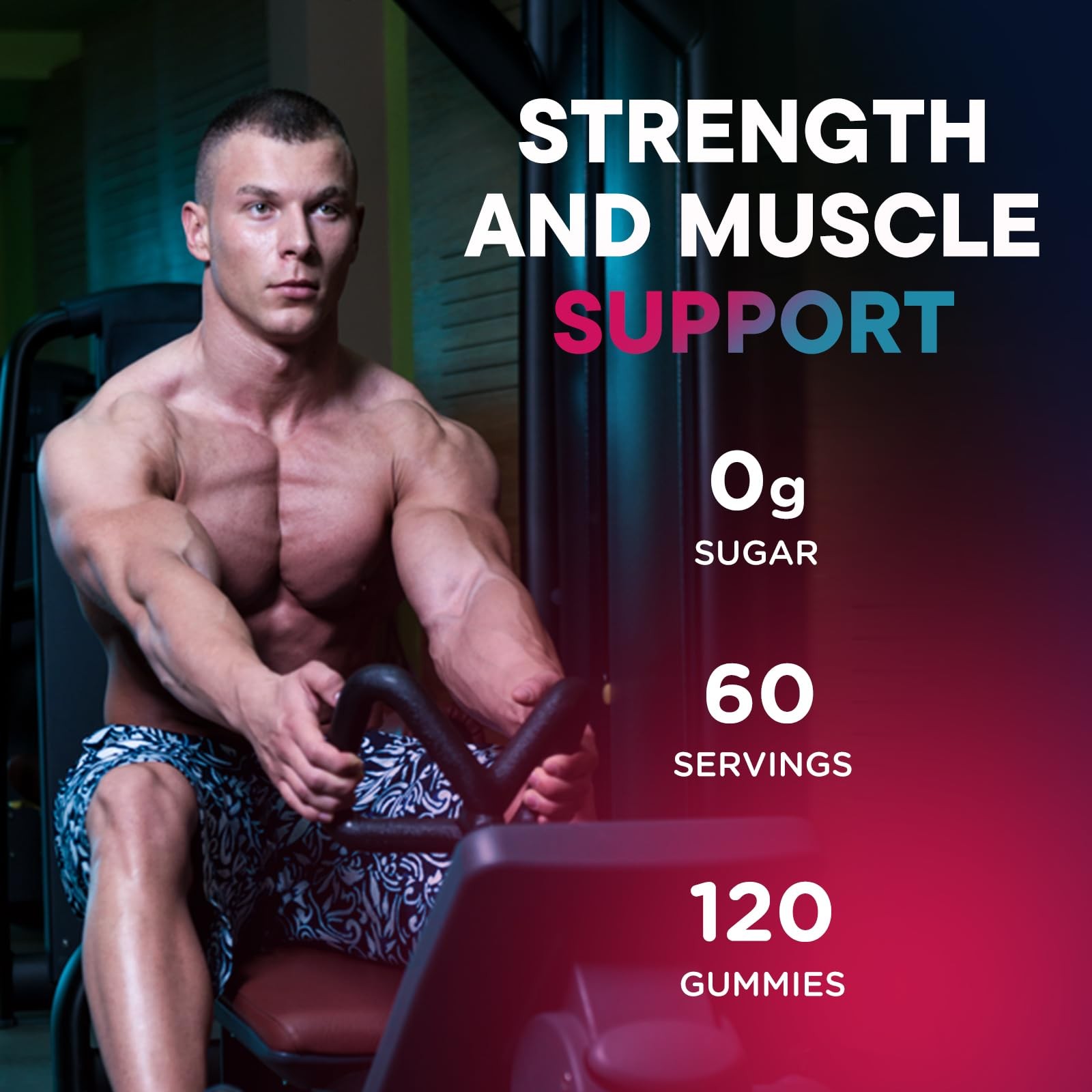 GZ HAOYUAN HMB and L-Leucine Gummies, 4500mg 60 Count (Pack of 2)