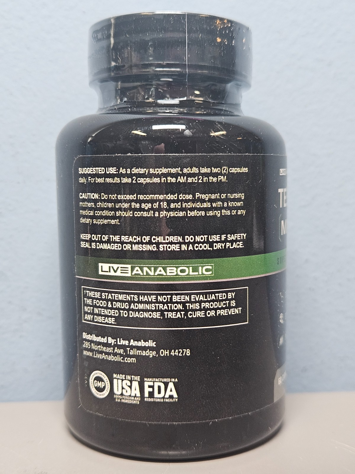 Live Anabolic Testogreens MAX Superfood Formula 60 Caps – New Sealed Exp 3/2028