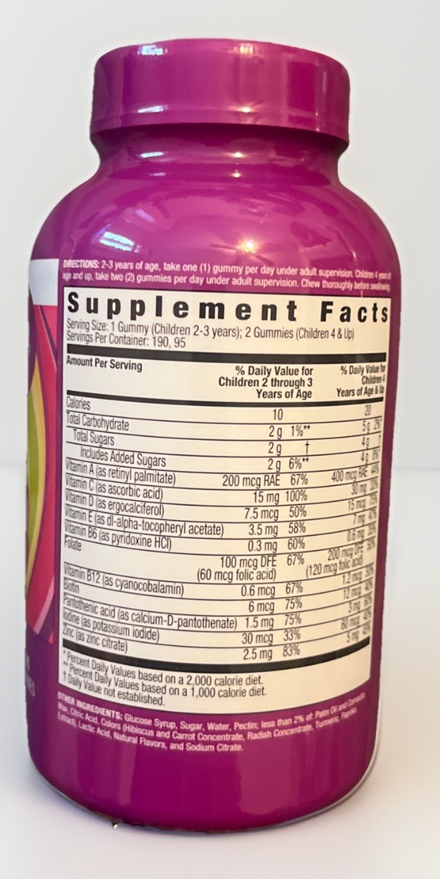 CVS My Little Pony Kids Multivitamin Fruit Gummies 190 Ct EXP 12/2026 Sealed