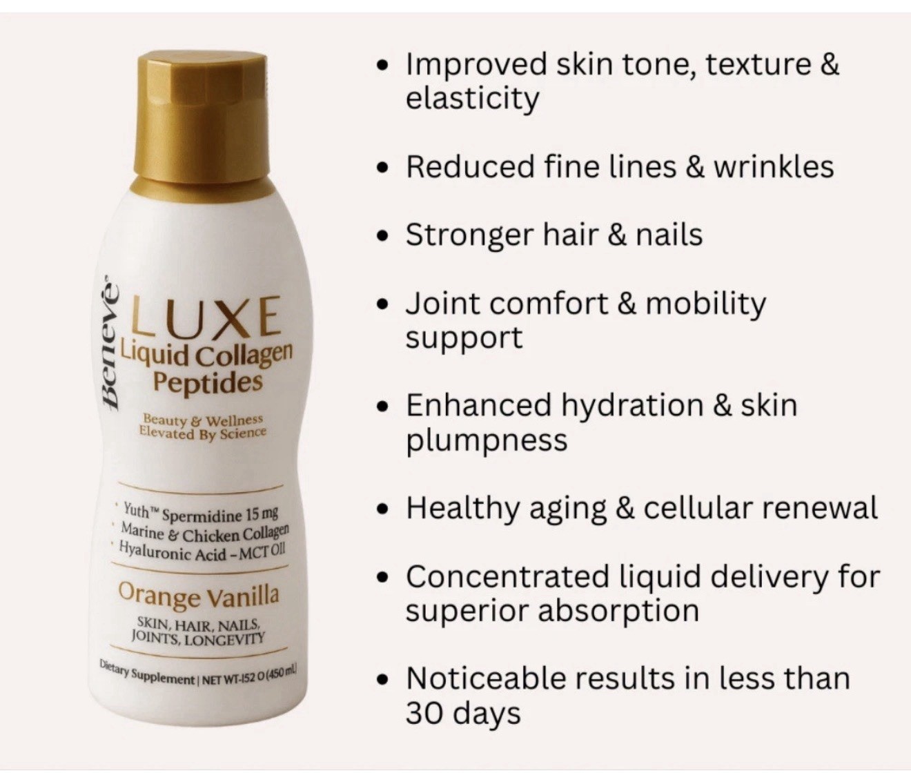 Luxe Liquid collagen Peptides