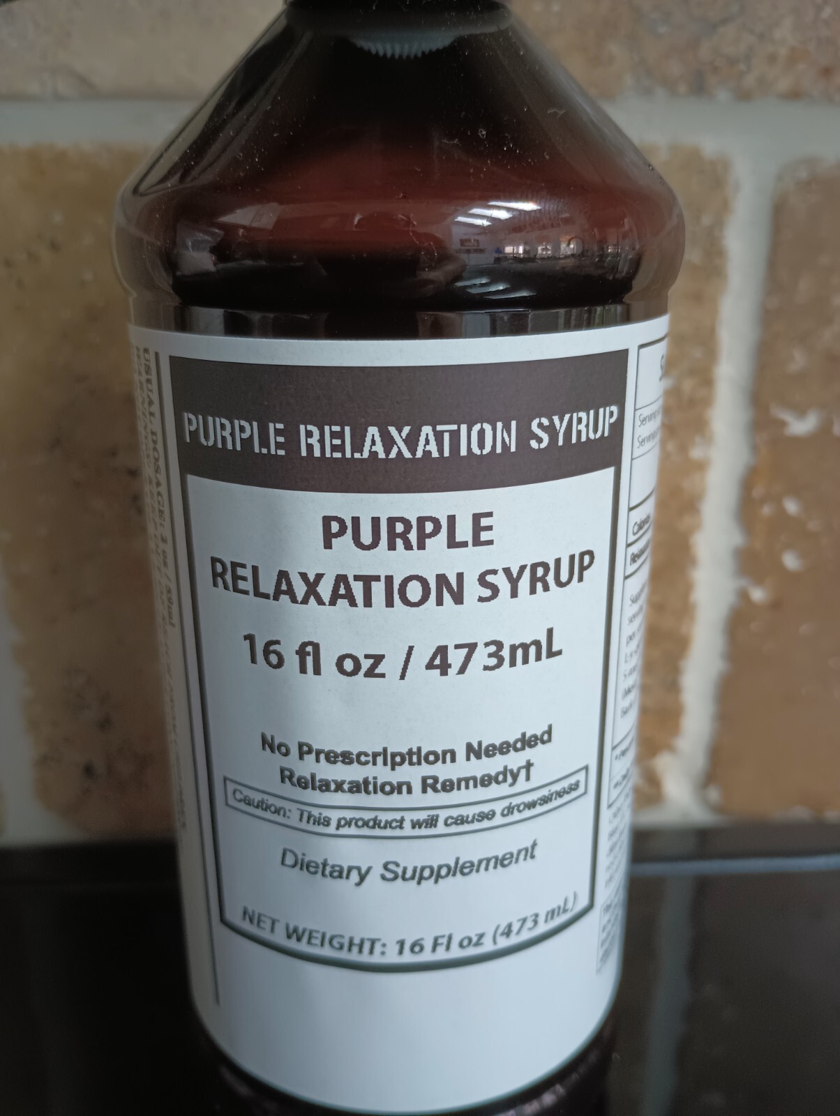 Purple Relaxation Syrup, 16 oz, Factory Sealed