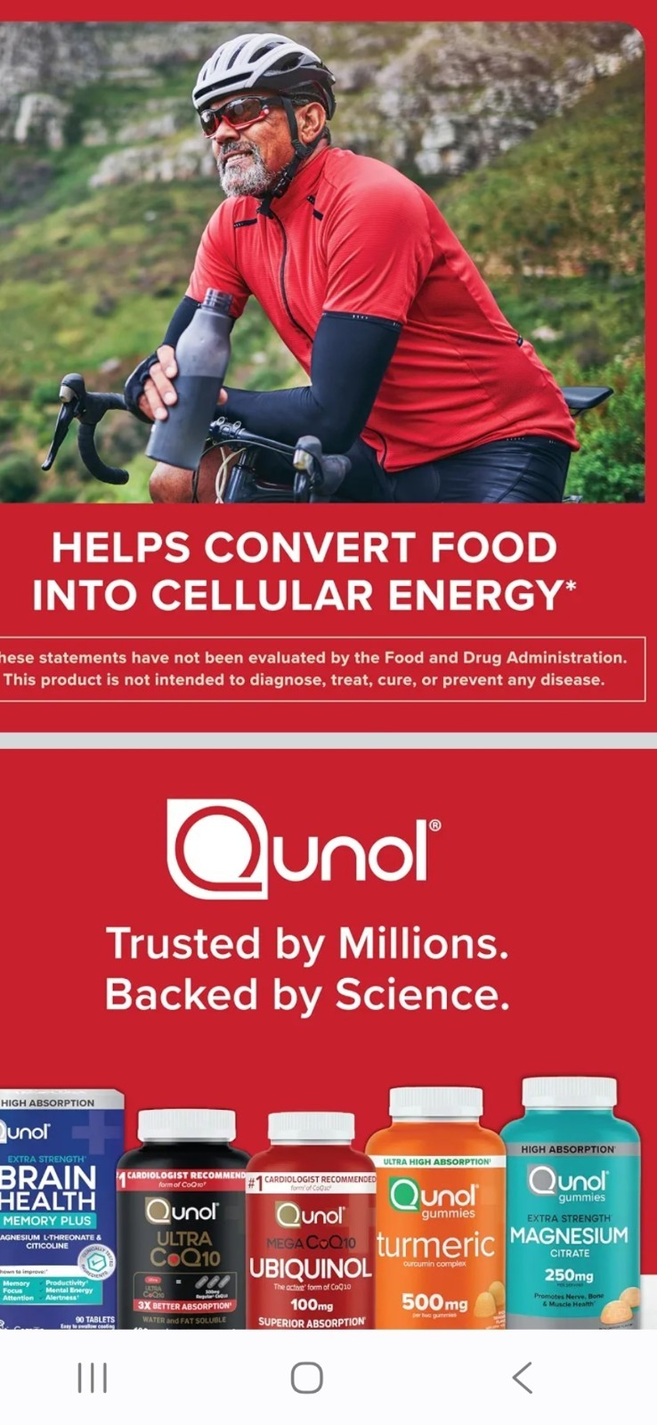 Qunol Ultra CoQ10 100mg Water & Fat Soluble Softgels, 90 Ct