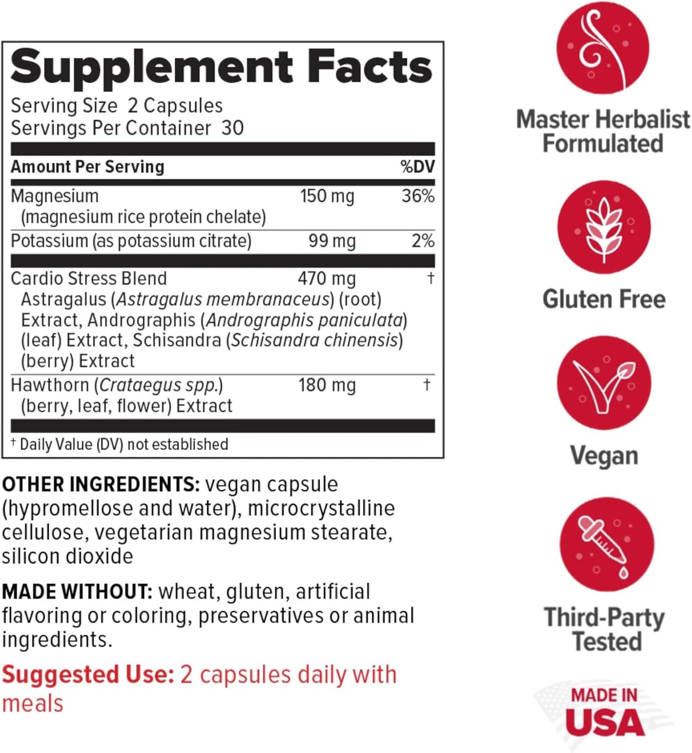 Redd Remedies, 120/80 Care, Heart Health and Natural Blood Pressure Support,…