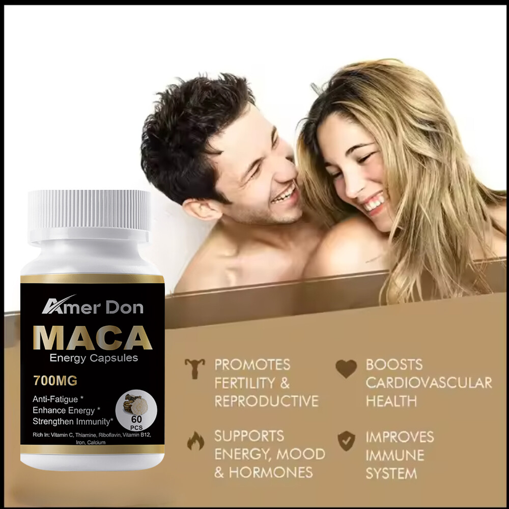 Maca Root 700mg Highest Potency Supports Desire Stamina Power Energy 60 Pills