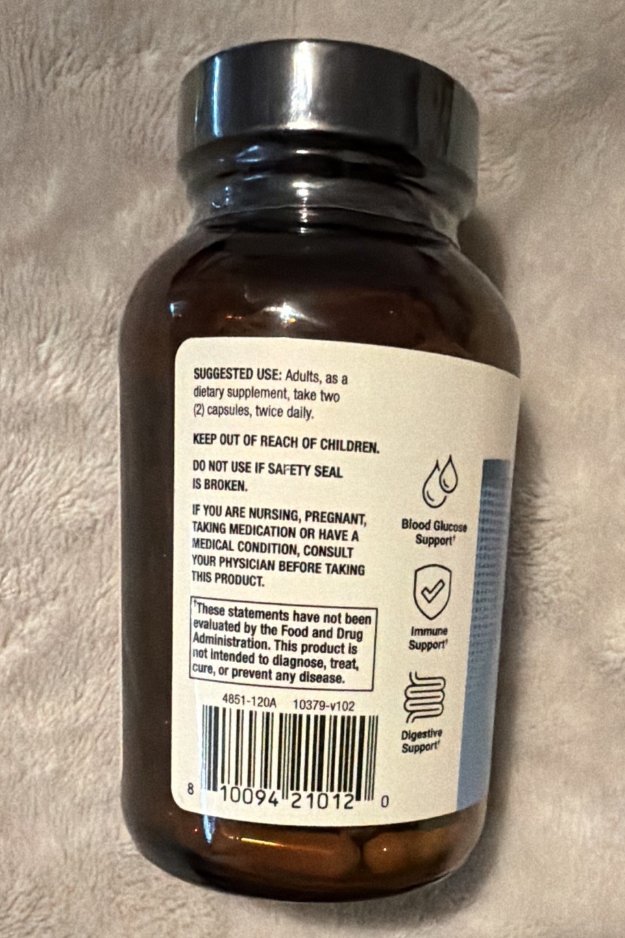 Dr. Mercola Biothin Bitter Melon Goldenseal Berberine USDA Organic 120 ct