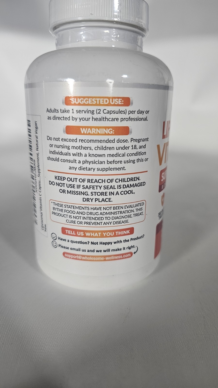 Liposomal Vitamin C Capsules (200 Caps) 1500mg High Absorption Exp: 6/2028