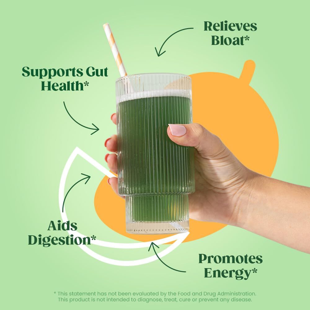 Bloom Greens Superfoods Powder 30 Servings Mango Flavor Gut Health Energy Boost