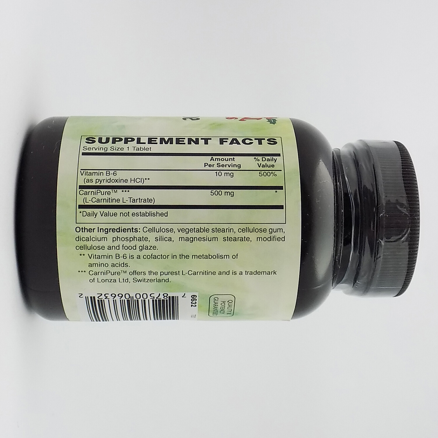 Holly Hill Health Foods, L-Carnitine 500 MG, 60 Tablets