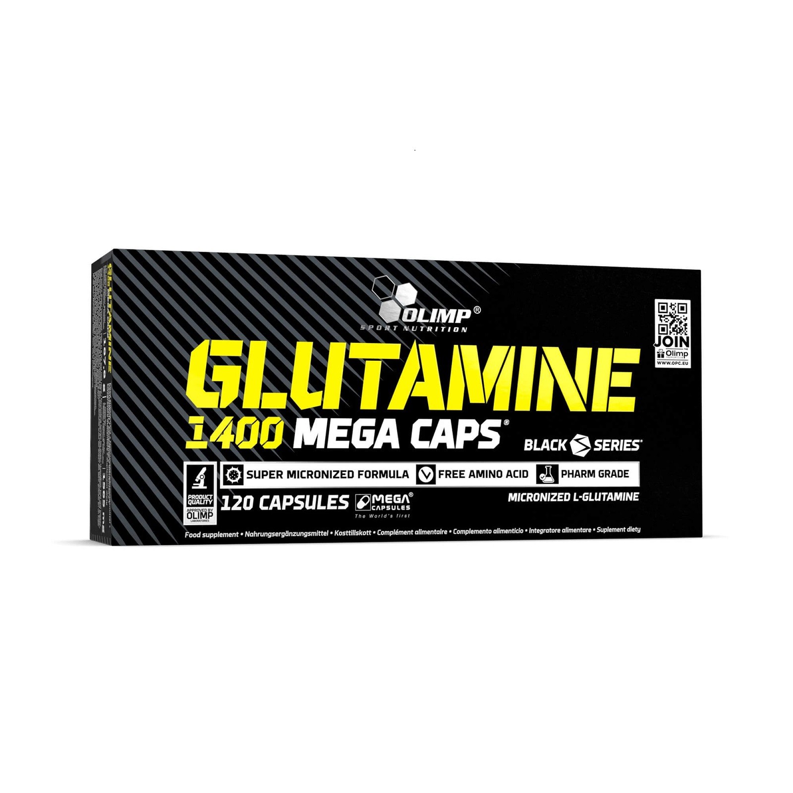 GLUTAMINE – 90-180 Capsules – Blisters – Immune System – Muscle Regeneration