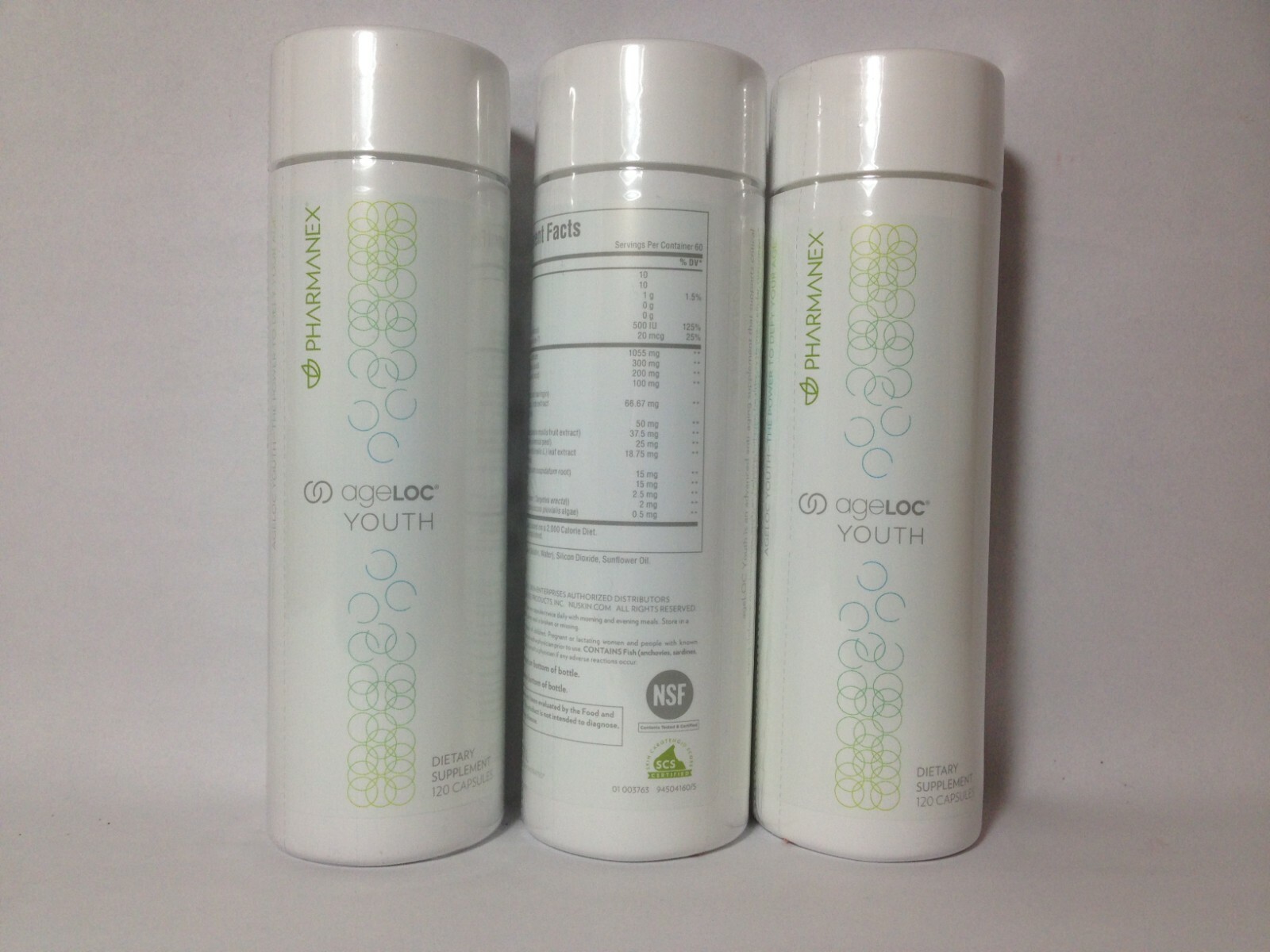 Nu Skin Pharmanex ageLOC Youth Y Span x 3 Anti Aging Supplement New Exp 11/2024
