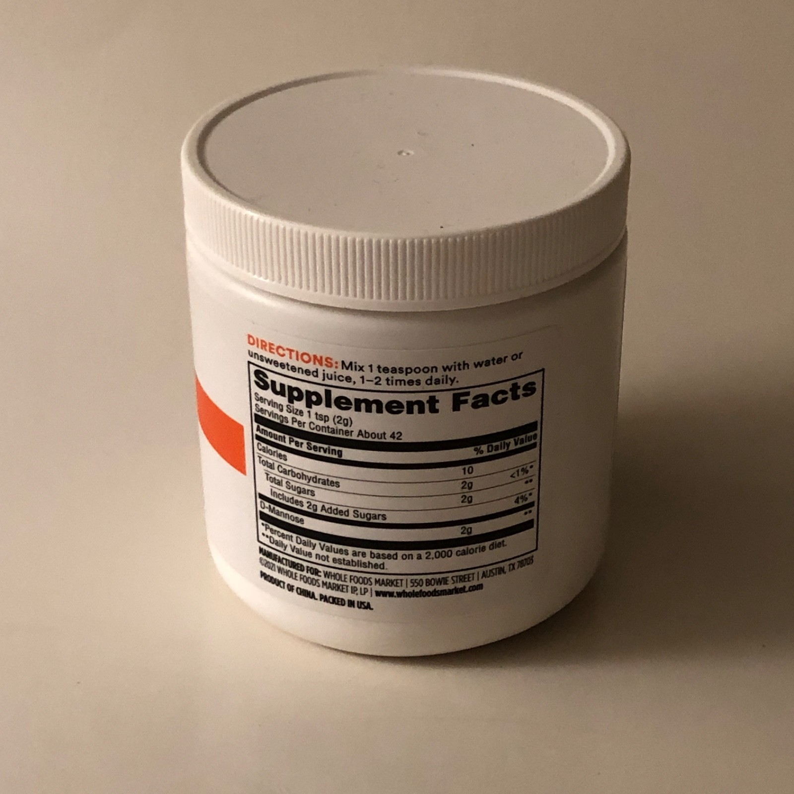 365 by Whole Foods Market D-Mannose Powder — 3 Oz