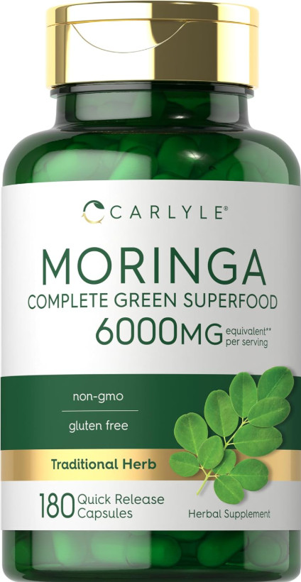 180 Pastillas De Aceite Hoja De Moringa Mejor Suplemento Pastilla Hombre Mujer