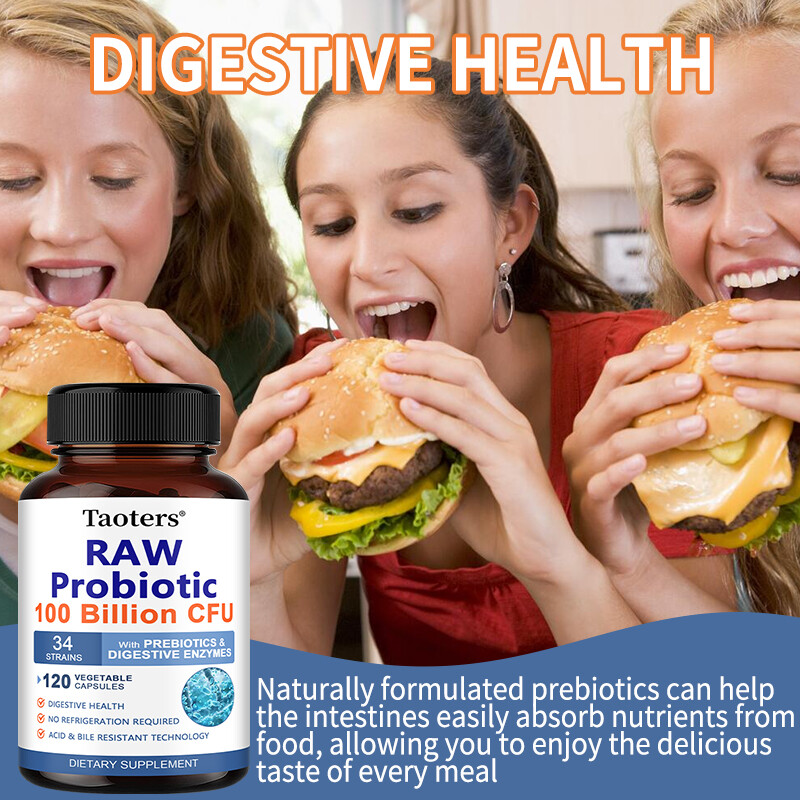RAW Probiotic 100 Billion CFU 250 Mg protect intestinal health 30 To 120 Caps