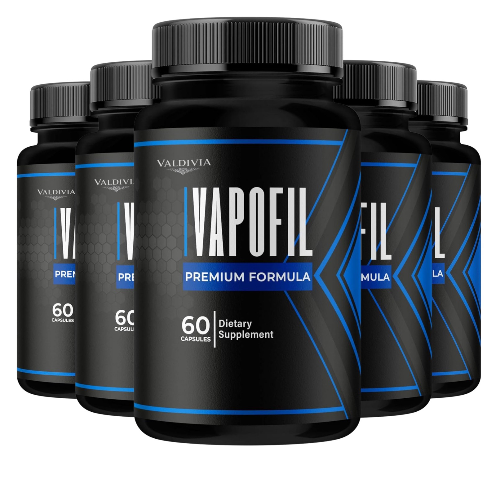 Valdivia VapoVita 300 Capsules 5 Pack Men’s Health Supplement Made in USA Male