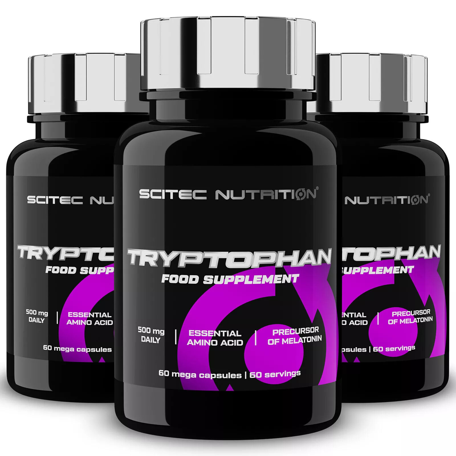 L-Tryptophan 60/180 Caps Supports Relaxation Positive Mood Restful Sleep