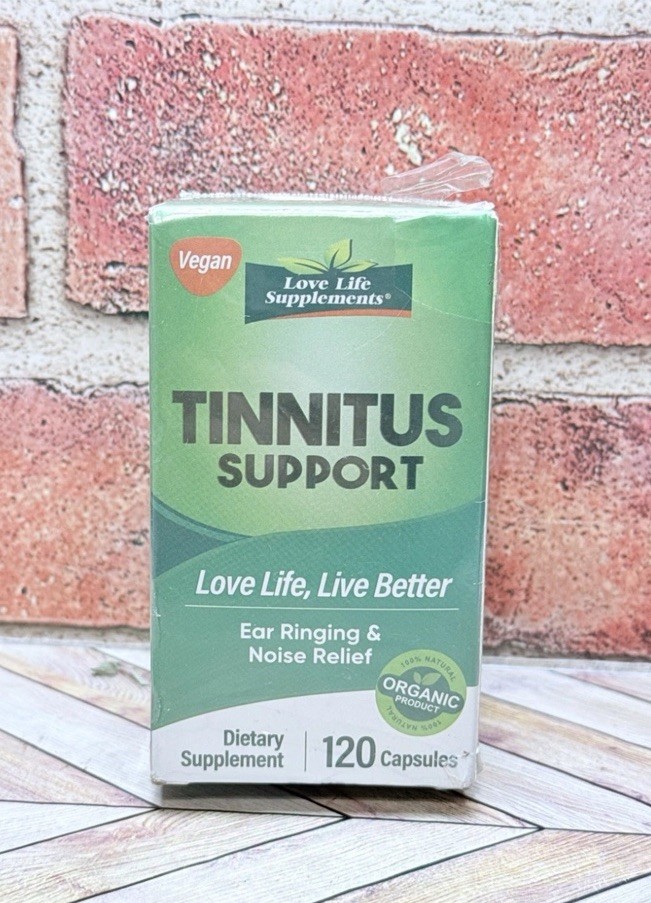 Love Life Supplements Tinnitus Support for Ringing Ears 120 Cap BB 03/2028