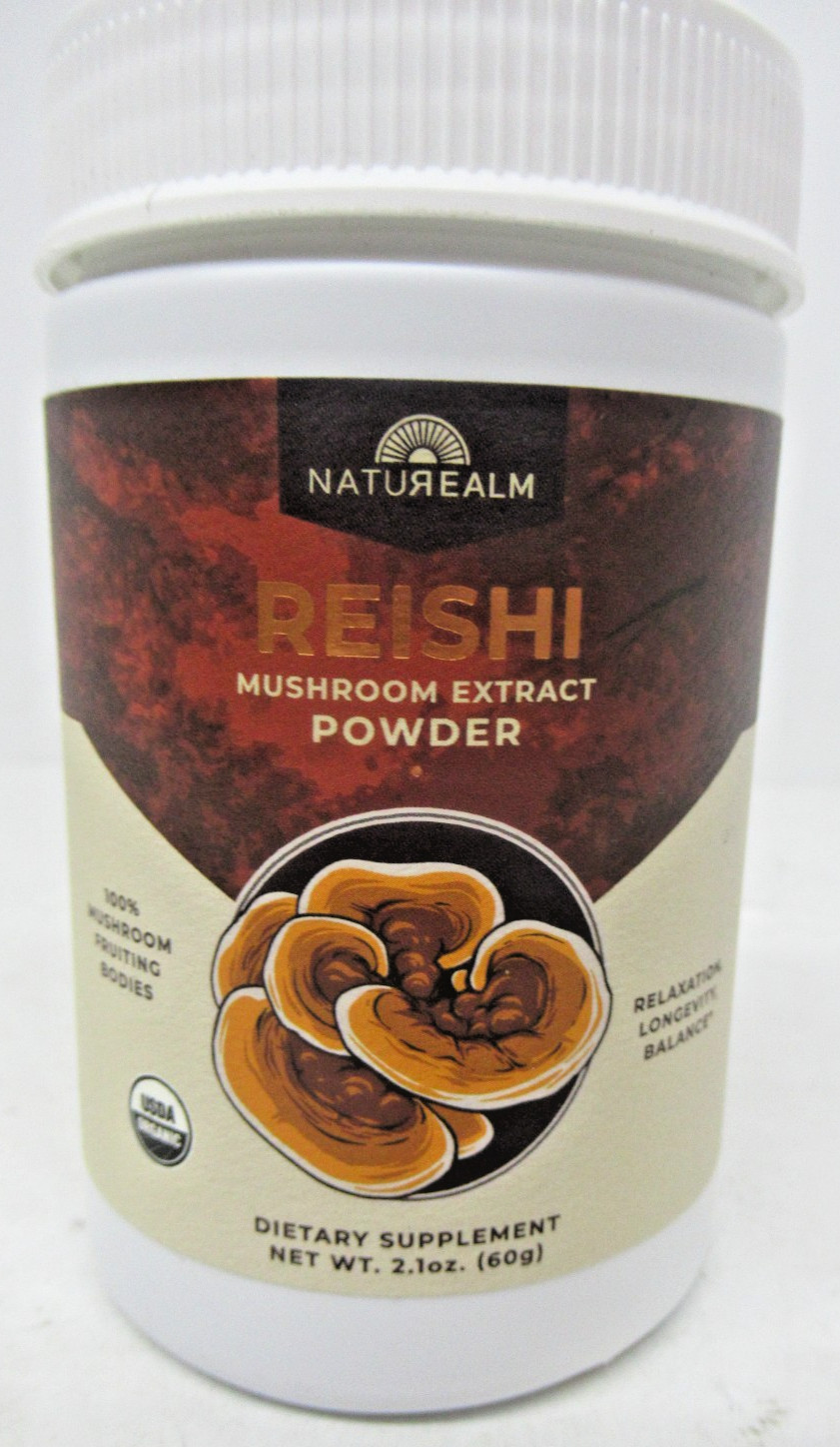 Naturealm Reishi Mushroom Extract Powder, Dietary Supplement, 2.1oz