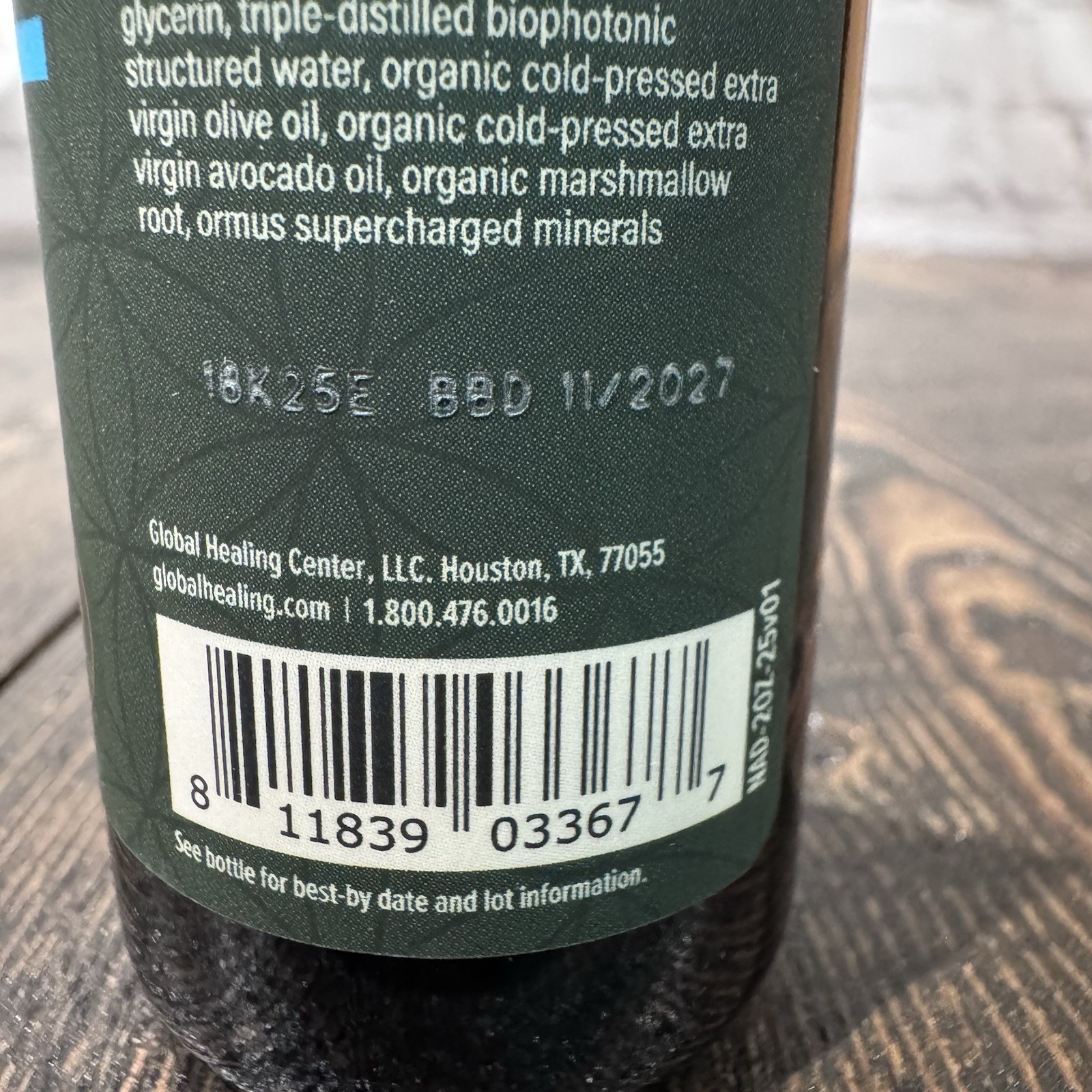 Global Healing Premium Microsomal NAD+ Liquid Supplement Sublingual Drops 2 oz