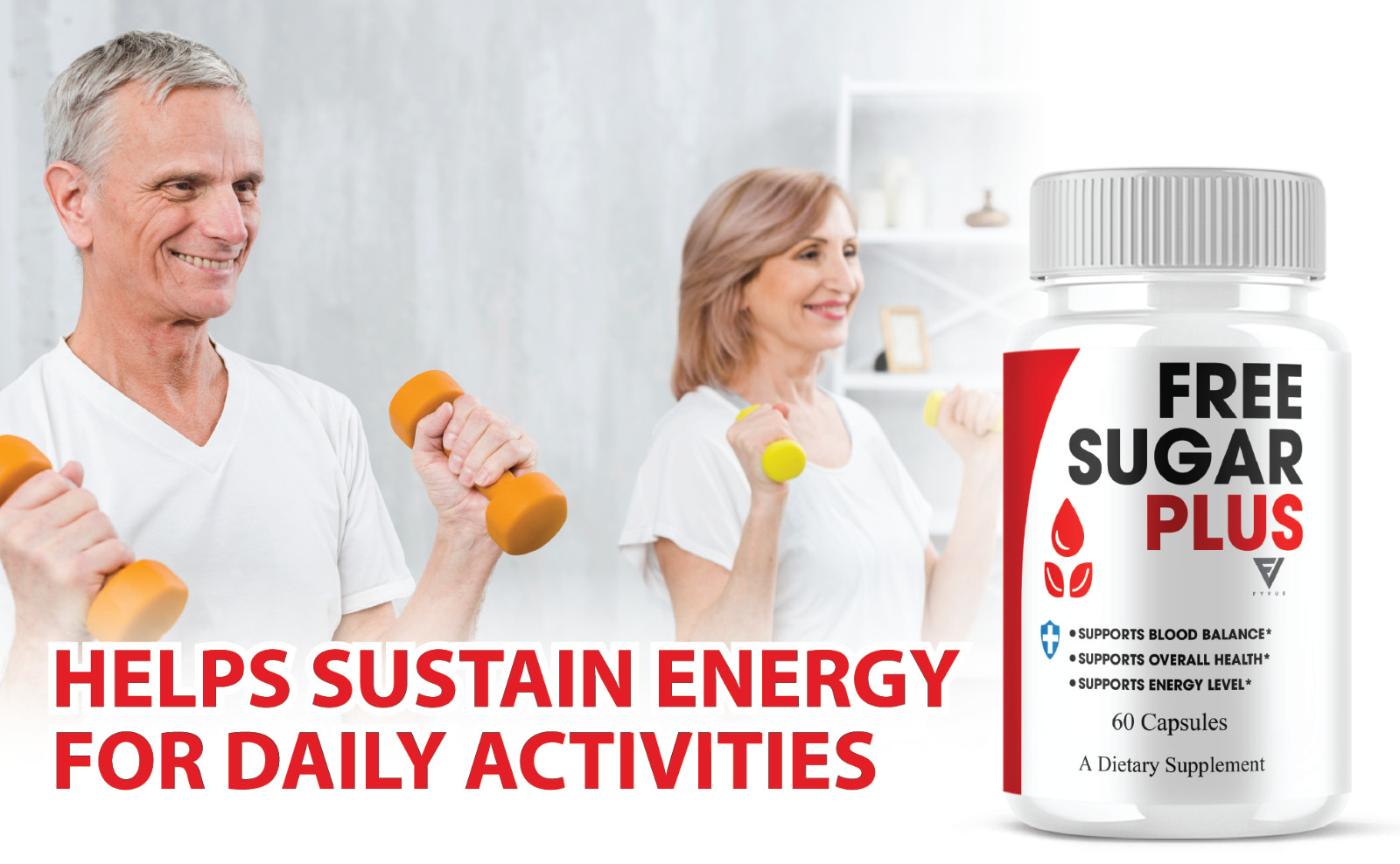 Free Sugar Plus Capsules, FreeSugarPlus Blood Support (60 Capsules)