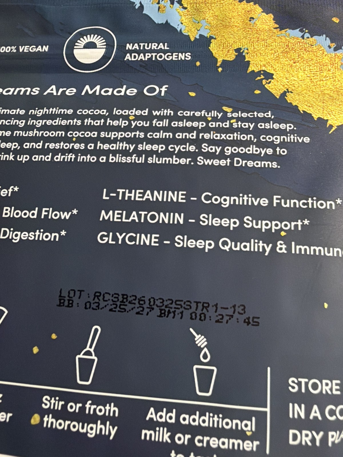 RYZE Mushroom Coffee Hot Cocoa Adaptogen Functional Wellness Blend 20 Servings